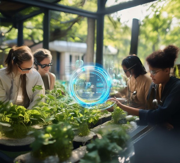 科技助力校园种植计划,学生在科技与校园生活的互动中成长